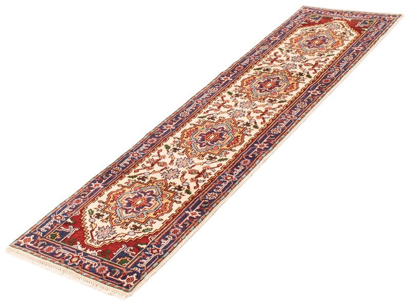 2'7" x 10'2" Vintage Hand-knotted Runner Rug Traditional Oriental Wool Carpet gallery