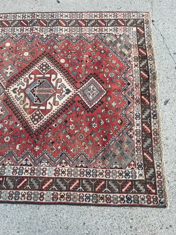 Vintage Hand Knotted Wool Area Rug 5'4" X 9"9" gallery