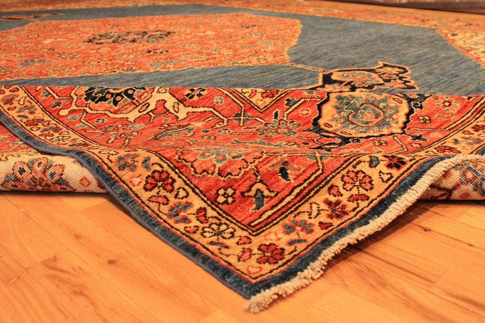 Hand-knotted Rug (Carpet) 10'1X13'8, Choeb Rang mint condition gallery