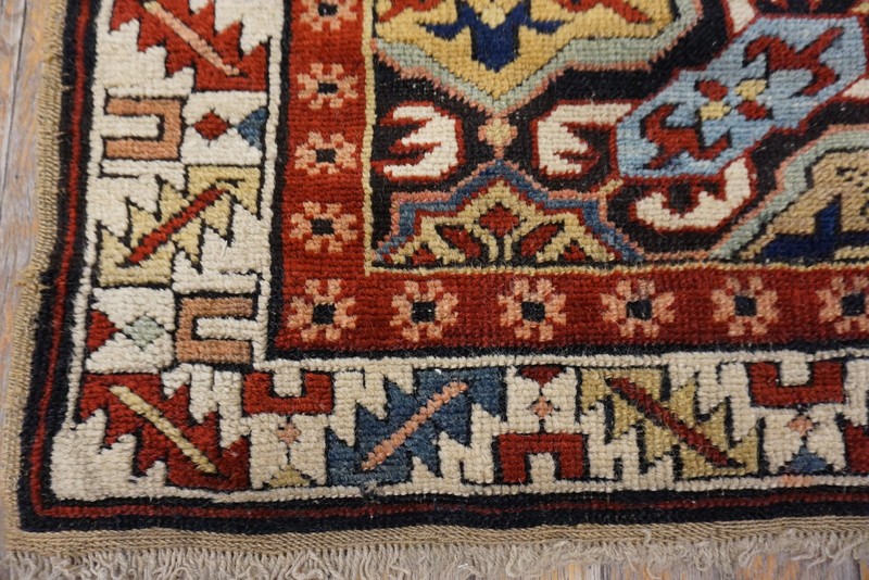 3'x5' Rare 19th Century Antique Caucasian Allover Tribal Geometric Kuba Rug gallery