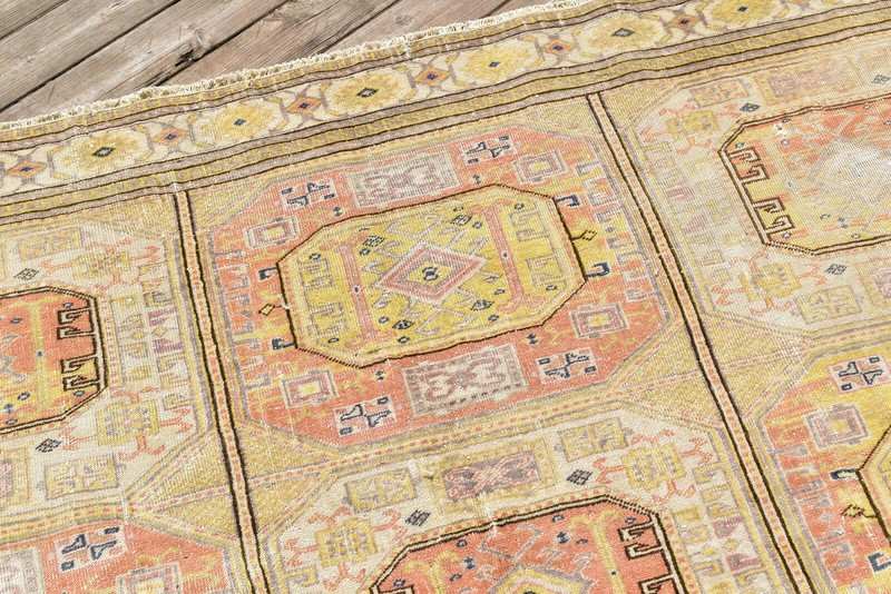Turkish Rug 77''x112'' Bunyan Carpet Vintage 197x287cm Oriental Decor Rug 6x9 gallery