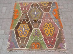3×5 Handmade Turkish Kilim Rug Area – Handmade Area Small Rugs for Living Room