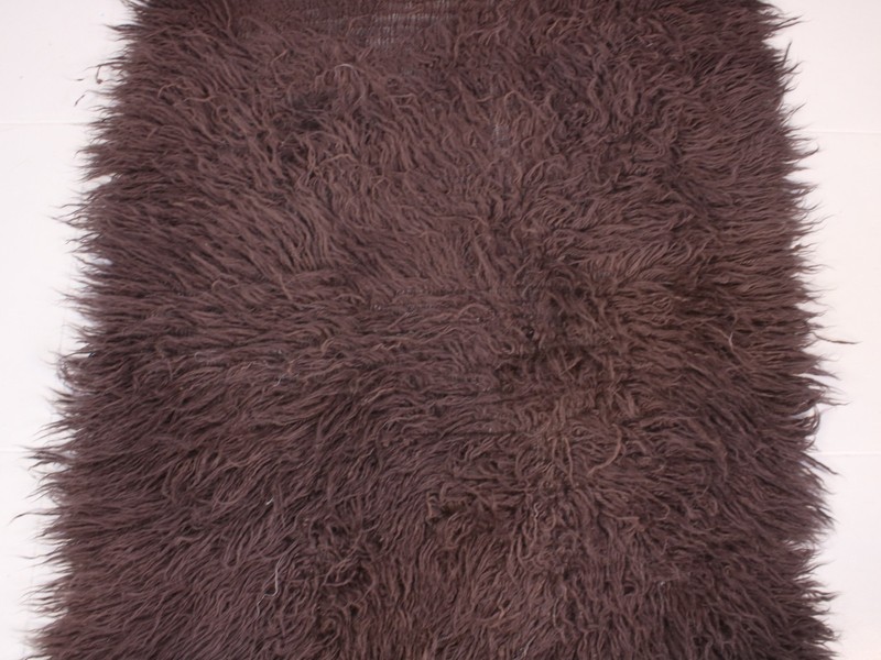 3x7 Genuine Sheepskin Area Rug Natural Wool Shag Throw Purple 2.6x6.6 ft gallery
