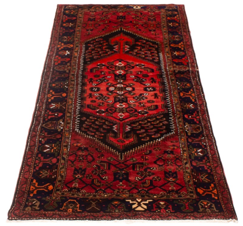 Vintage Traditional Hand-Knotted Area Rug 4'4" x 9'10" Oriental Wool Carpet gallery