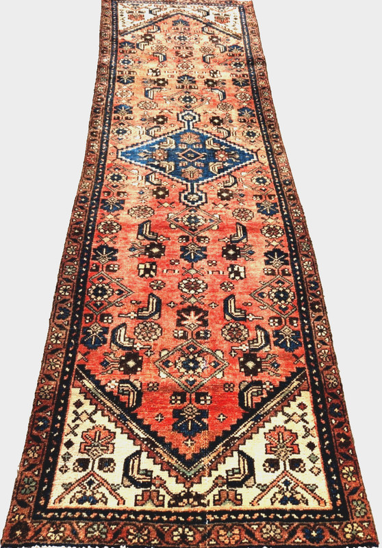 3'1"x9'8 ANTIQUE HAND KNOTTED PERSAN KURDISH SERAPE TRIBAL WOOL MUTED RUG RUNNER gallery