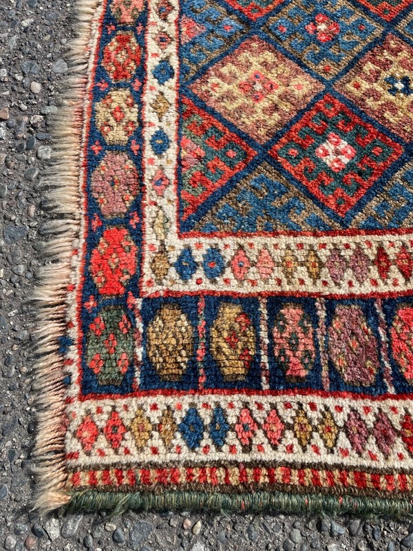Antique Jaff Kurd Bag Face Hand Knotted 100% Wool Tribal Rug 2' x 4' gallery