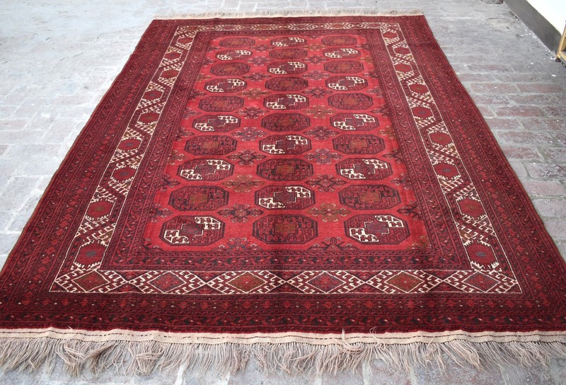 7x10 ft Afghan Antique Turkmen Ersari Area Rug Oriental Wool Hand Knotted Carpet gallery