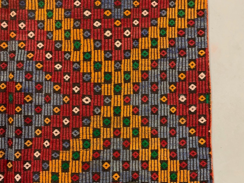 Large Vintage Turkish Kilim Rug 376x172 cm Wool Jajim Kelim gallery