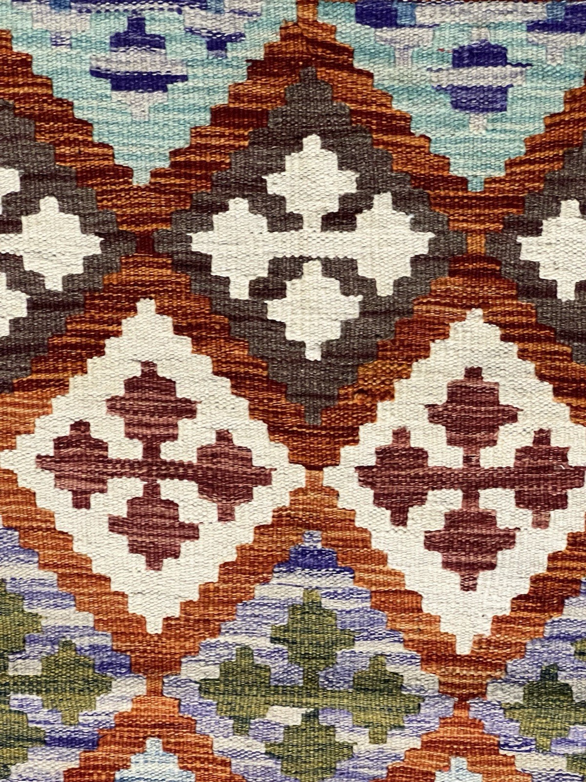 Vintage Kilim Traditional Hand Made Oriental Wool Kilim 5ftx3.2ft 155cmx102cm gallery