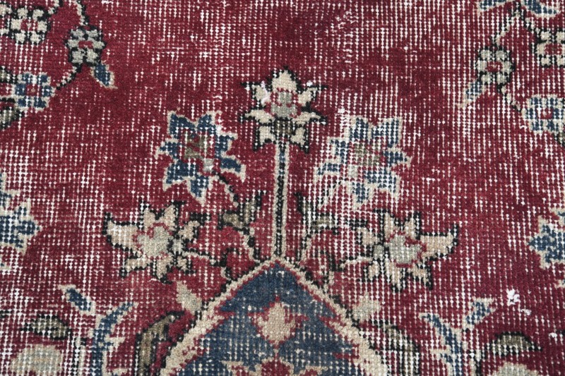 Turkish Rug Runner Hand-Knotted Carpet Vintage Runner Rug Oushak Rug 3x12 ft,388 gallery