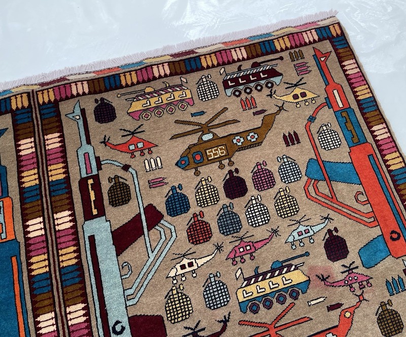 #633 Afghan War Rug War Rug Beautifully Made Wool Rug Handicrafts 180x235 Cm gallery