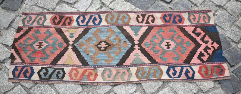 Fabulous Antique Caucasian Mafrash Panel Kazak Kilim Collector Item Kilim Panel gallery