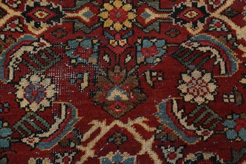 Antique Vegetable Dye Hand-knotted Area Rug Traditional Living Room Carpet 9x12 gallery