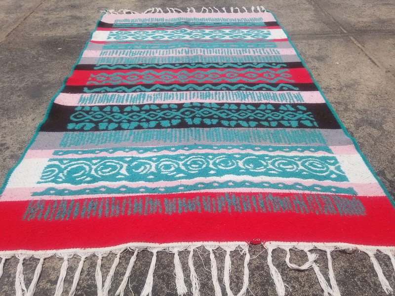Vintage Handmade Geometric Wool Flatweave Kilim Rug 186x122 cm gallery