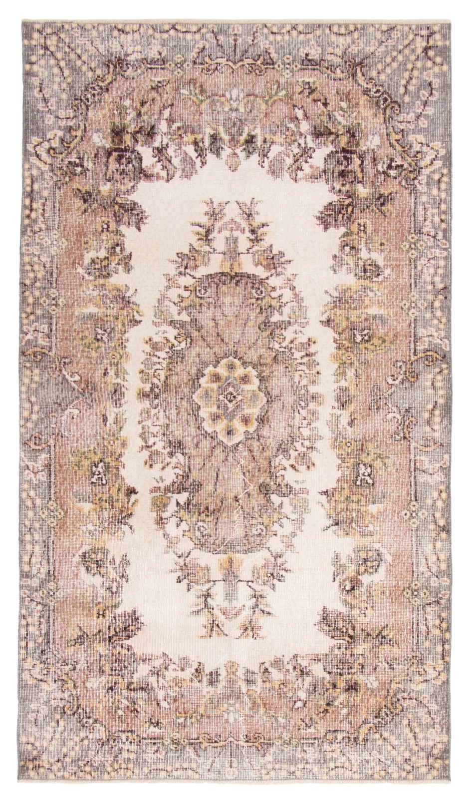 Vintage 3'10" x 6'8" Traditional Hand Knotted Vegetable Dye Wool Area Rug gallery
