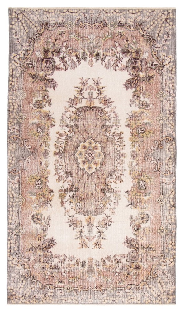 Vintage 3'10" x 6'8" Traditional Hand Knotted Vegetable Dye Wool Area Rug