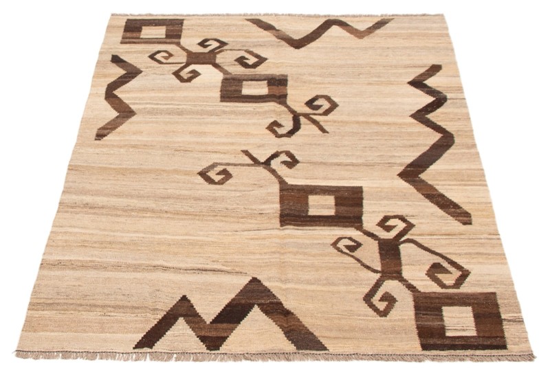 Vintage Hand Woven Area Rug 5'1" x 6'7" Traditional Wool Oriental Carpet gallery