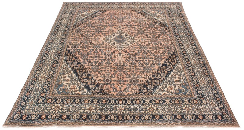 Vintage Hand-Knotted Area Rug 8'4" x 11'11" Traditional Oriental Wool Carpet gallery