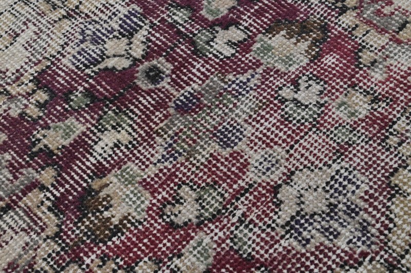 Oushak Turkish Vintage Rug 5x9 Kilim Rug Anatolian Handmade Boho Decor PURPLE gallery