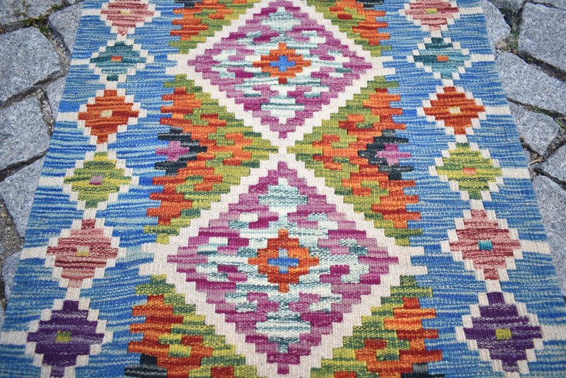 Afghan Kilim Rug 23'' x 33'' Colorful Rug Home Decor Rug Flat Woven Small Rug gallery