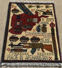 A Handmade Afghan war Rug Rare Baloch Rug Design Great Quality 80X 60 Cm