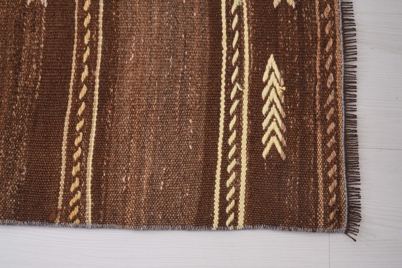 Vintage Turkish Kilim Runner Rug 3x9 Handmade Antique Farmhouse Carpet 174 gallery