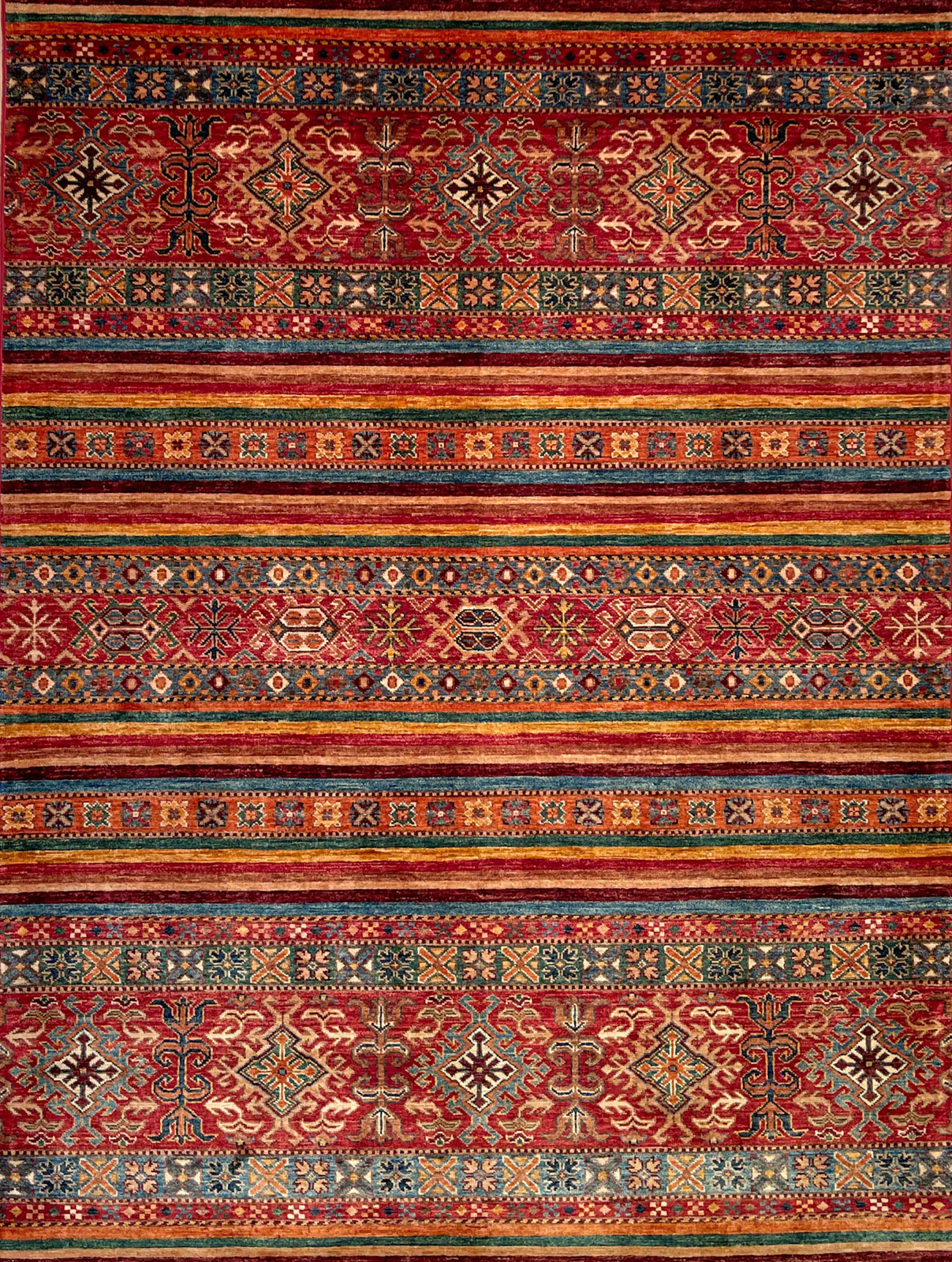 Hand-knotted Rug (Carpet) 5'1X6'7, Khorjin mint condition gallery