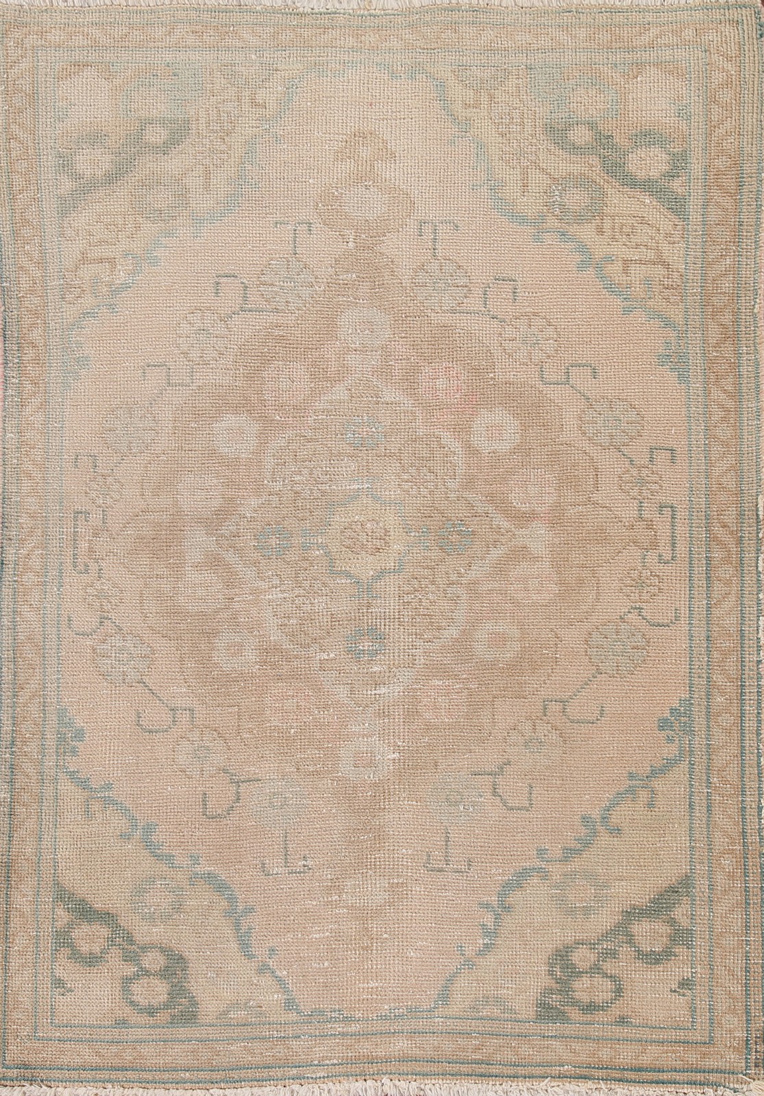 Distressed Wool Muted Traditional Accent Rug 3x5 Hand-knotted Foyer Carpet gallery