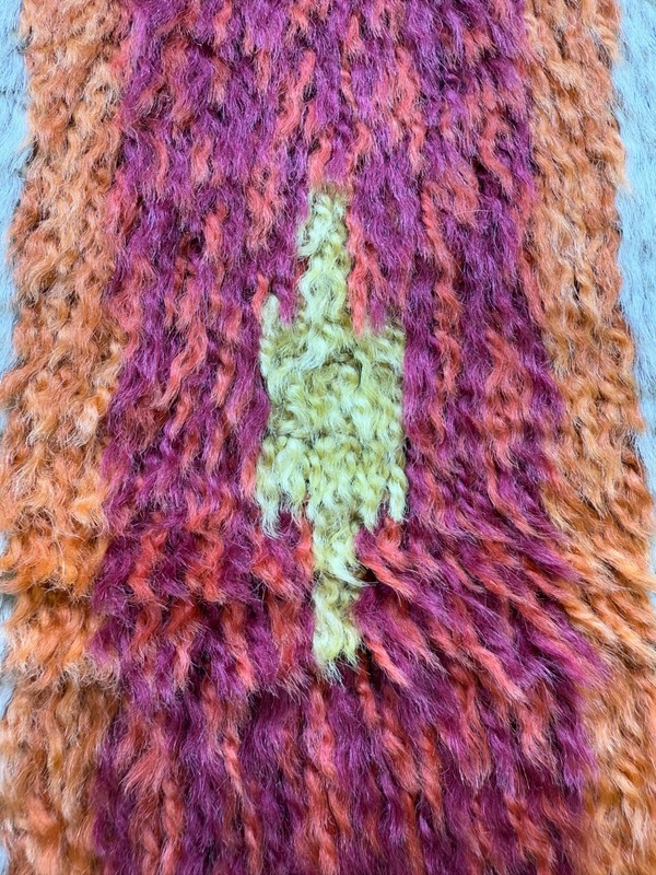 Vintage Beautiful Hand Knotted Swedish Scandinavian Rye Shag Wool Rug Carpet gallery