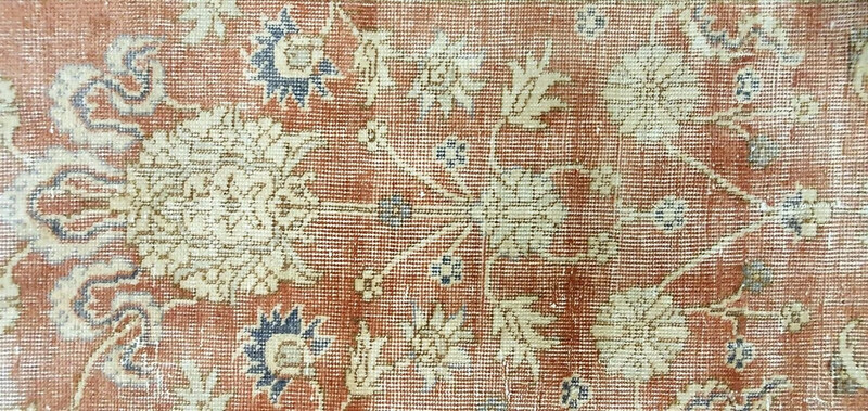 Antique Distressed Turkish Oushak Area Rug 8' x 11' gallery