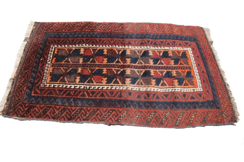 2x3 Antique Tribal Handmade Wool Area Rug Traditional Design c.1900 gallery