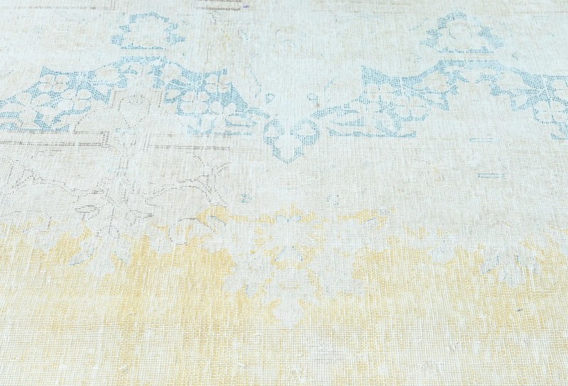 Handmade Antique Muted Floral Distressed 9X12 ft Oriental Rug Vintage Carpet gallery