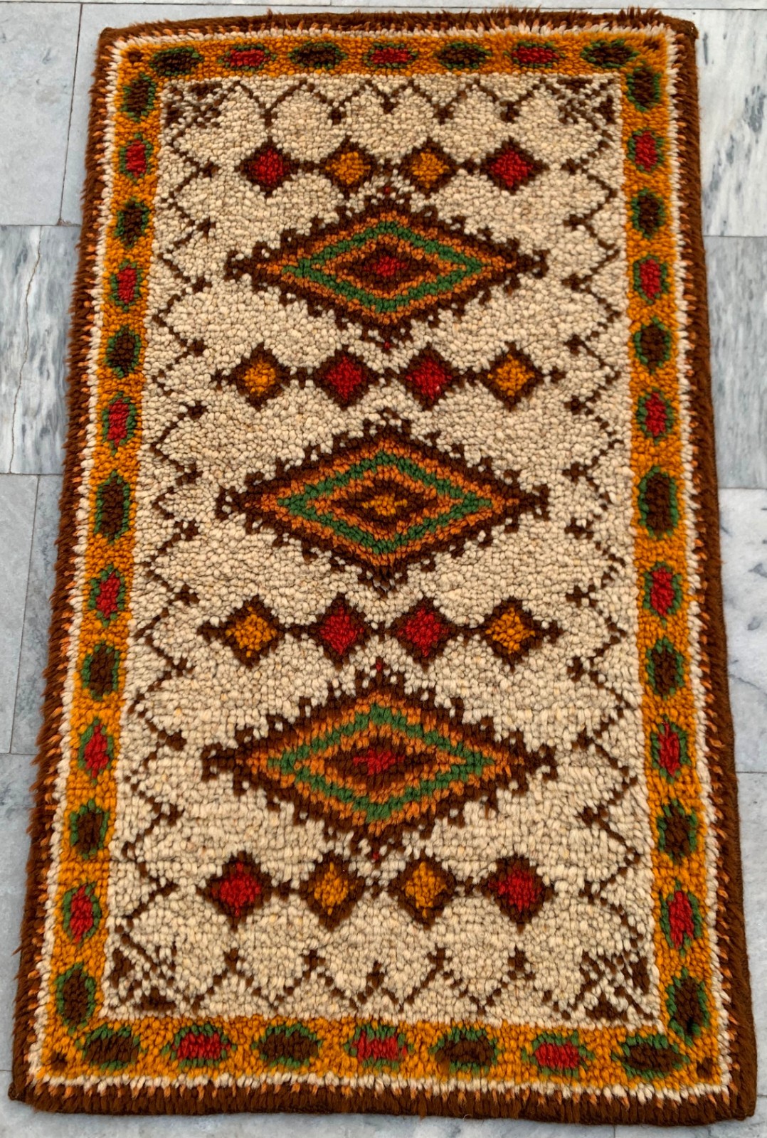 Vintage Mid-Century Scandinavian: Long-Pile Rya Shags, Traditional Rug (2x4 ft.) gallery