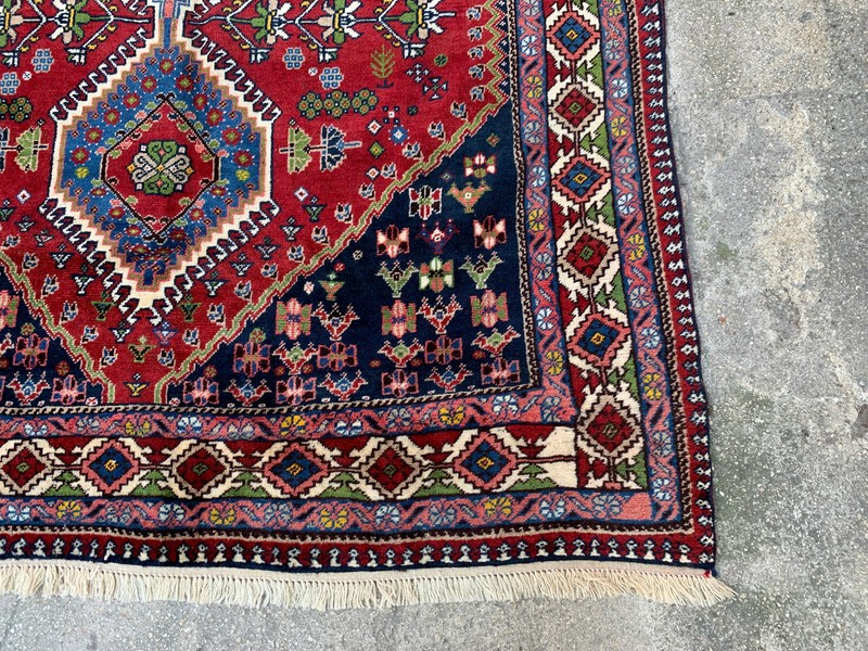 4'11'' x 8'4'' Handmade Carpet Village Rug Organic Rug Natural Carpet.SKU:P1413 gallery