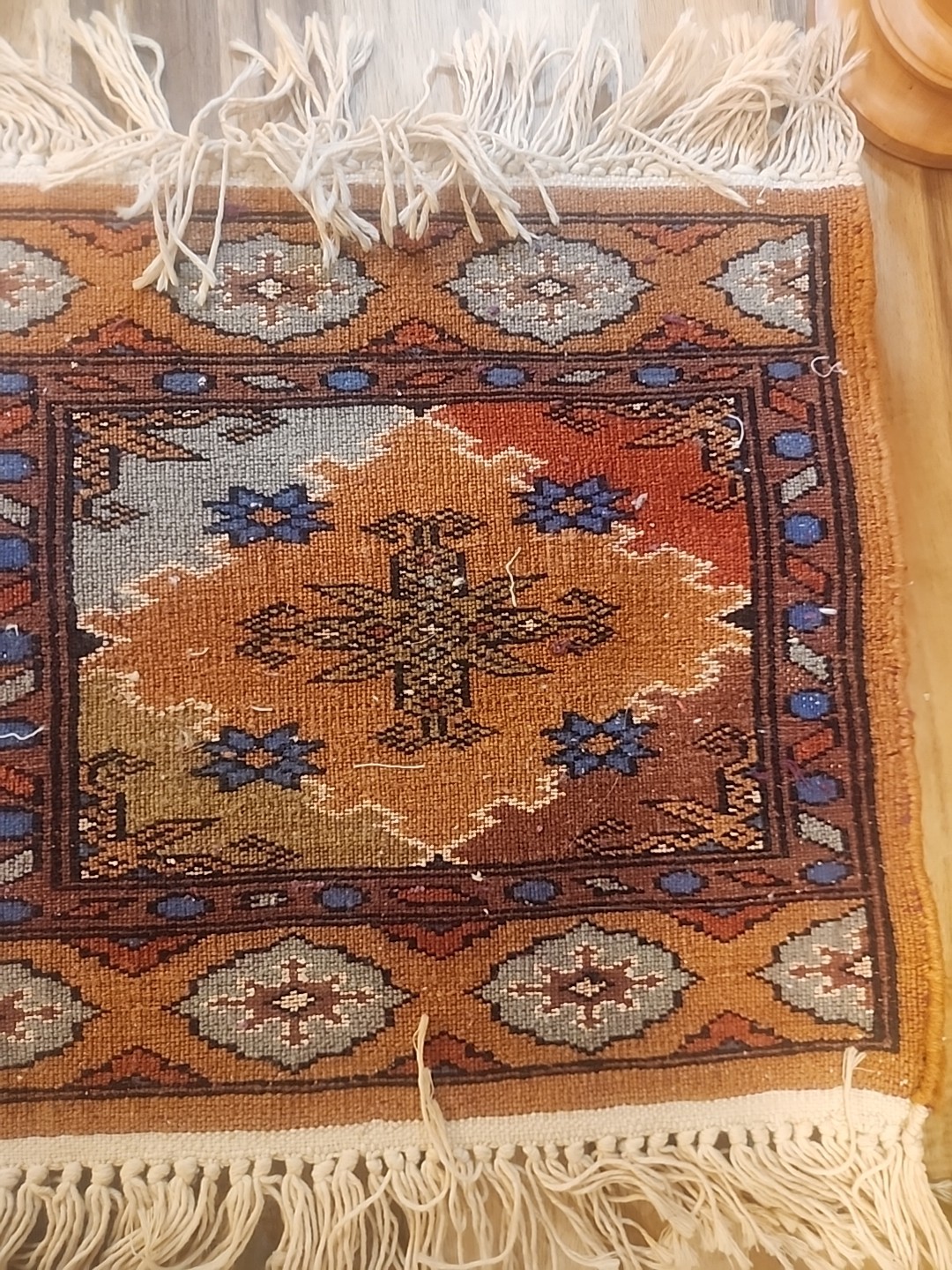 Hand crafted Turkish miniature decorative mini rugs 12"9x 17". Doll House. gallery