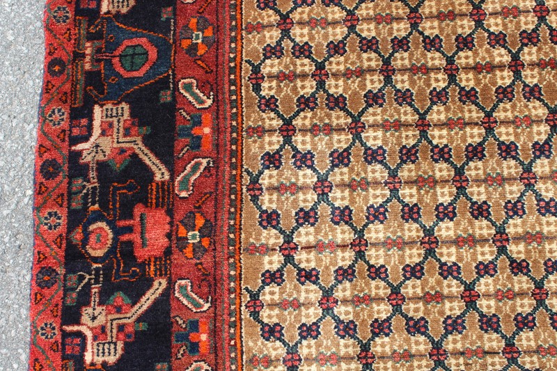 Coral Medallion Tribal Turkish 4' 9" x 7' 9" Orange Hand Knotted Area Rug gallery