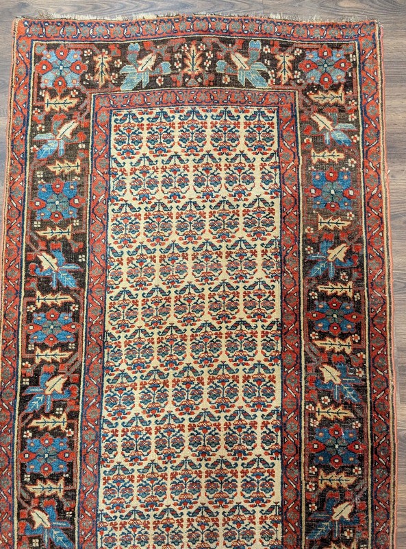 Antique Per'sian Runner Rug 3x15, Bidjar Runner, Rare gallery