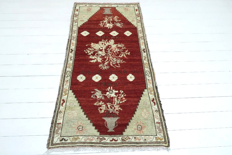Anatolia Rug Handmade Carpet Doormat Bedroom Tapis Teppiche Area Rugs 35"x69" gallery