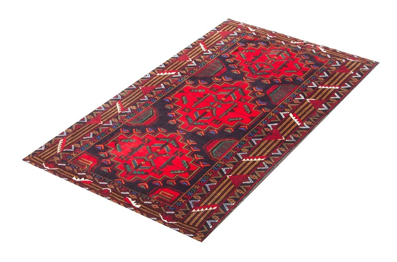 Vintage 3'4" x 6'0" Traditional Hand Knotted Vegetable Dye Wool Area Rug gallery