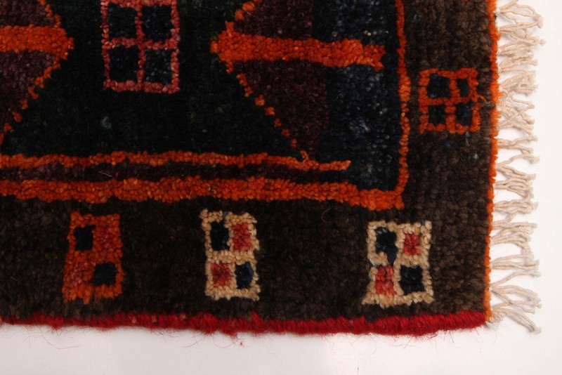 Vintage 3'7" x 6'10" Traditional Hand Knotted Vegetable Dye Wool Area Rug gallery