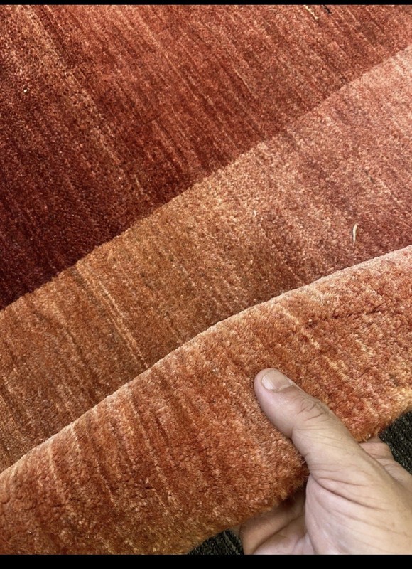 Authentic Area Rug modern hand Knotted 8 X 11 Ft Fine Quality Rust Gabbeh gallery