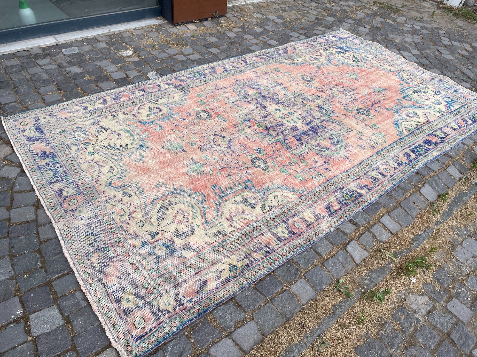 Turkish Vintage Rug, Handmade Wool Rug, Bohemian Large Rug, 5,9 x 11, ft gallery