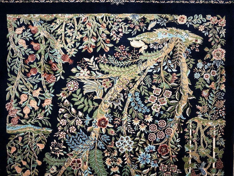 Luxury Pictorial Silk Rug or Wall Hanging Carpet 2x3 ft gallery