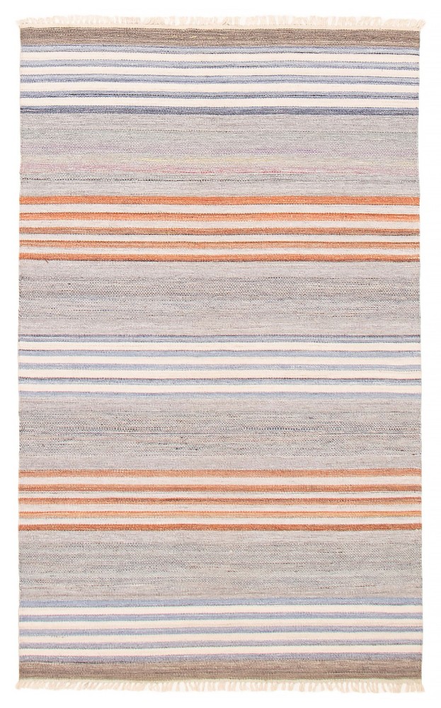 Vintage Hand Woven Area Rug 5'0" x 8'2" Traditional Wool Oriental Carpet