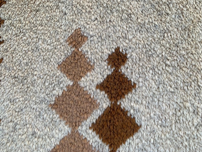 Vintage Mid-Century Scandinavian: Long-Pile Rya Shags, Traditional Rug (3x6 ft.) gallery