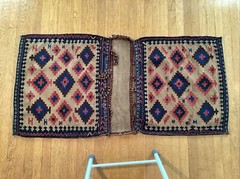Hand Knotted Double Saddle Bag Oriental Tribal Afghan Anatolian Central Asia