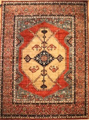 Hand-knotted Rug (Carpet) 8’9X11’9, Choeb Rang mint condition