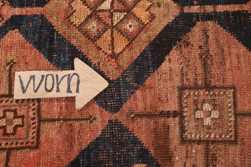 Pre-1900 Geometric Lori Tribal Traditional Hand-knotted Wool Antique Rug 4'x7' gallery