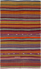 Vintage 5’1″ x 9’7″ Traditional Wool Hand Woven Oriental Area Rug