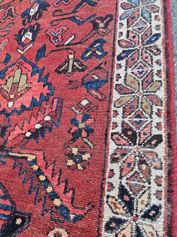 3.4 x 6.5 ANTIQUE VEG DYE KAZAK VINTAGE HERIZ SERAPI OUSHAK SHIRVAN TRIBAL gallery